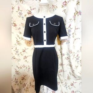 Black and white dress